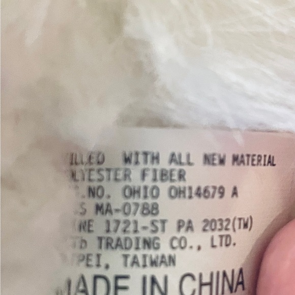 Tb Trading Co HOPPY HOPSTER Easter Bunny Rabbit Plush White Butterfly Flowers - Picture 4 of 11